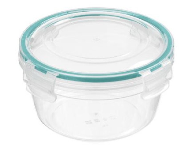 Контейнер для продуктов герметичный круглый 0,5л с замками (бесцветный)